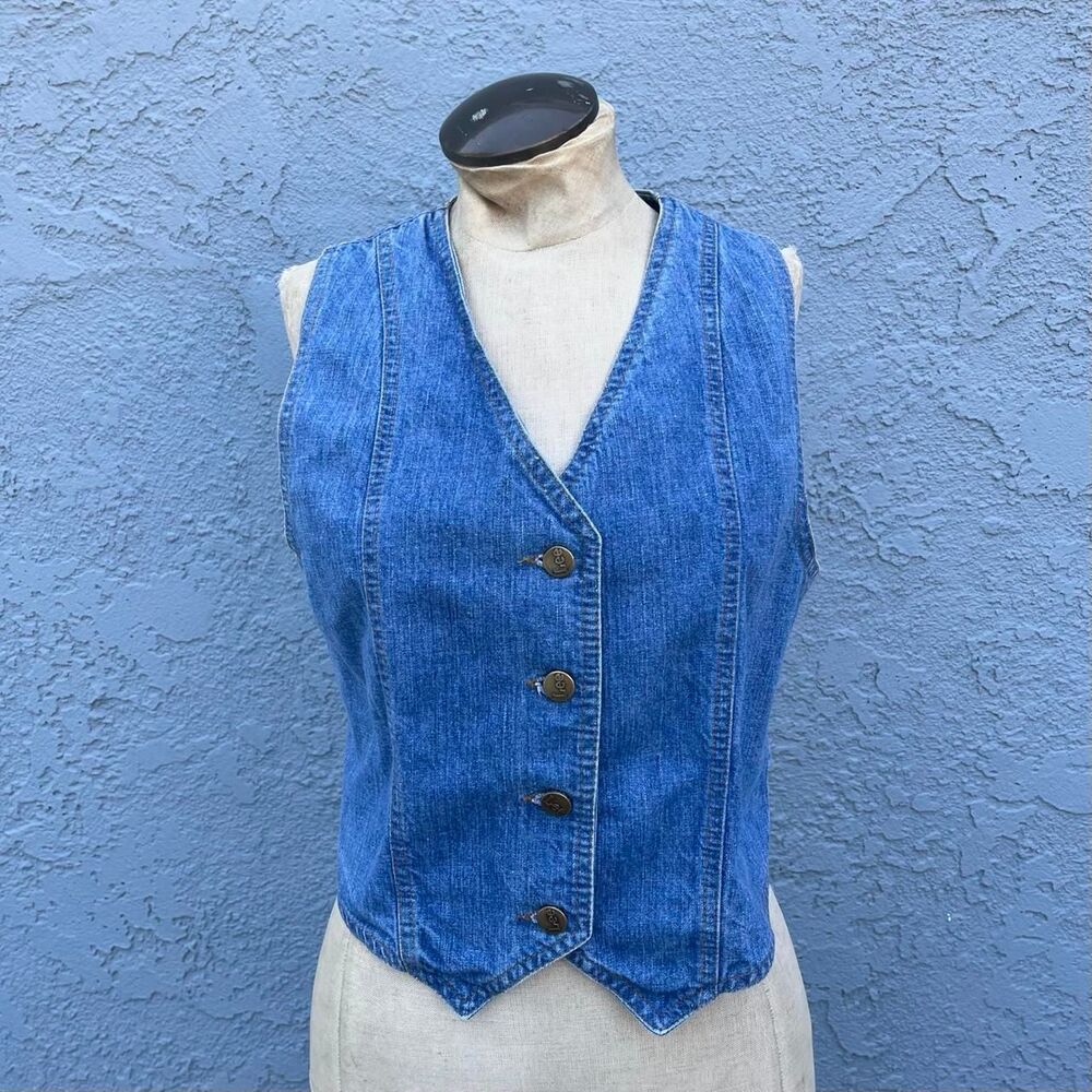 70s Denim Vest Medium from Lee Jeasn